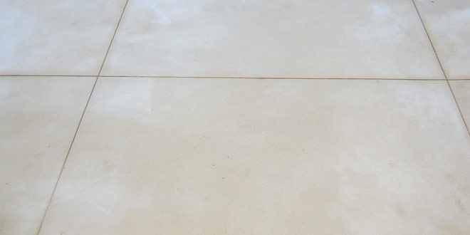 Liquid limestone with saw cut style grooves